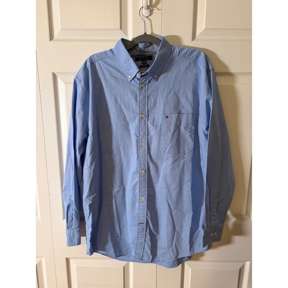 Tommy Hilfiger Other - Tommy Hilfiger Men XL Classic Fit Light Bl Oxford Button Down Shirt Long Sleeve